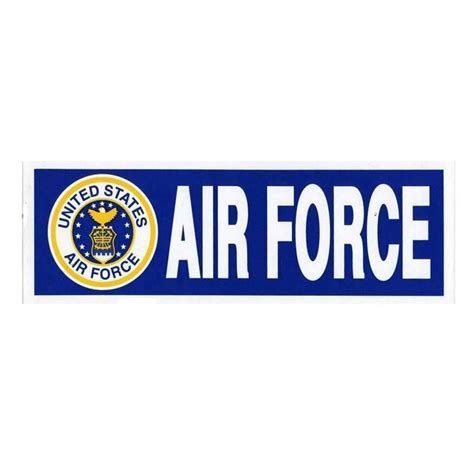 United States Air Force 3 X9 Bumper Sticker Military Republic