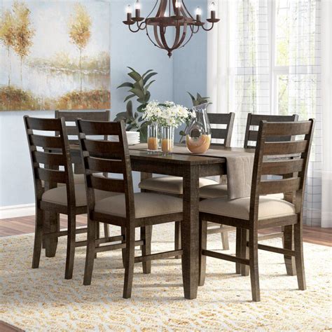 Gracie Oaks Chapdelaine 7 Piece Dining Set And Reviews Wayfair Dining