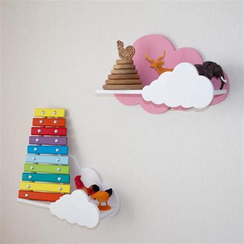 Set Of 2 Of Cloud Shelves For Kids Room Baby Nursery Wall Etsy Baby