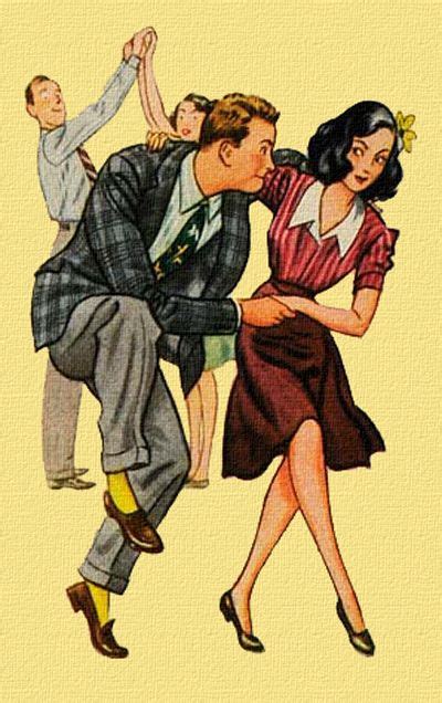 Pin By Xaka On Culture Dance Vintage Dance Dance Illustration Swing Illustration