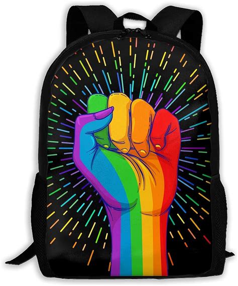 をいただい gay pride backpack， lgbt rainbow love is love laptop backpack bookbag compu b08crmhqhc