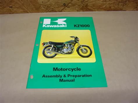 kawasaki kz1000 a2a assembly and preparation manual kz 1000 motorcycle repair book 49 99 picclick
