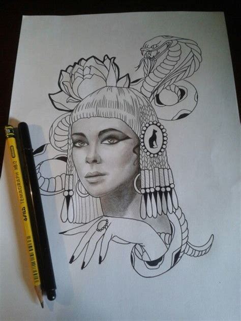 Cleopatra Cleopatra Creative Tattoos Sketches Male Sketch Tattoo Ideas Inspiration