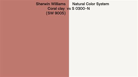 Sherwin Williams Coral Clay Sw 9005 Vs Natural Color System S 0300 N
