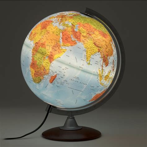 Waypoint Geographic Tactile 12 In Raised Relief Desktop Globe Wam
