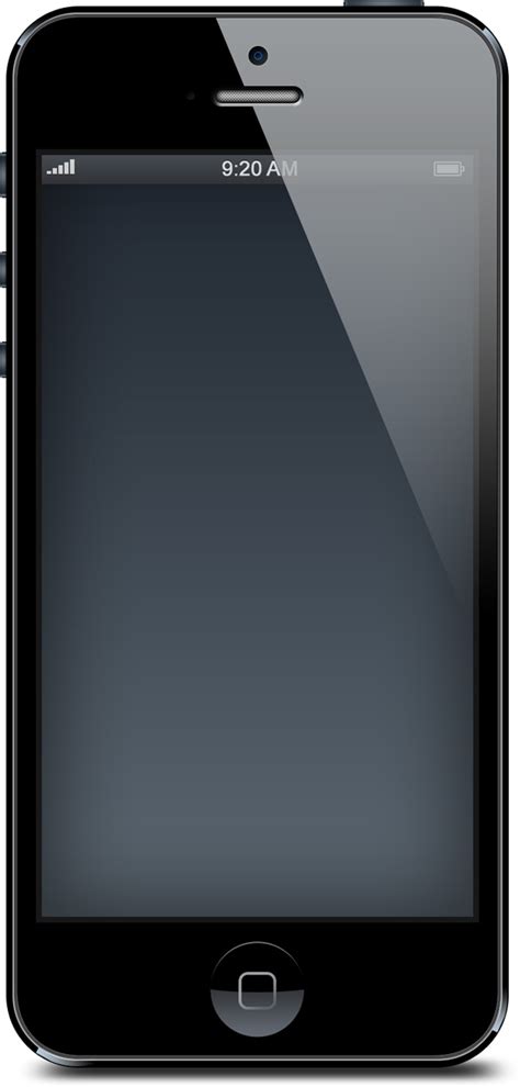 Iphone 5 Black And White Blank Templates Psd Graphicsfuel