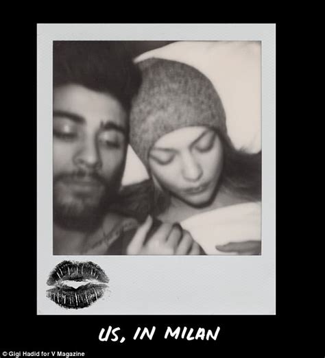 Gigi Hadid Posts Selfie With Zayn Malik For Photo Journal Daily Mail