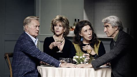 “grace and frankie” jane fonda and lily tomlin become besties as husbands become lovers for