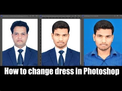 How To Change Suit Or Dress In Photoshop Cs Photoshop Tutorial Youtube