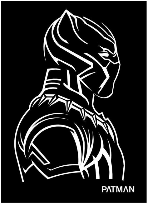 Spray Paint Stencils Stencil Art Black Panther Drawing Marvel Art