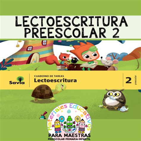 Cuaderno Lectoescritura Preescolar 2 Materiales Educativos Para Maestras