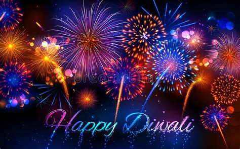 Firecracker On Happy Diwali Holiday Background For Light Festival Of