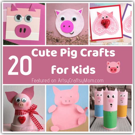 20 Playful Pink Pig Crafts For Kids Chinese New Year Of The Pig Crafts