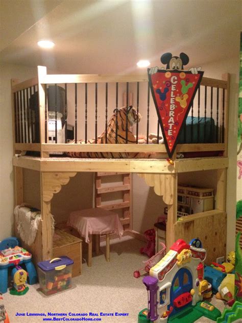 For the play area underneath the bunk bed, you will always find a series of storage units an ideal addition to complement the whole design. Cool custom bunk bed/play area in a Greeley, CO home for ...