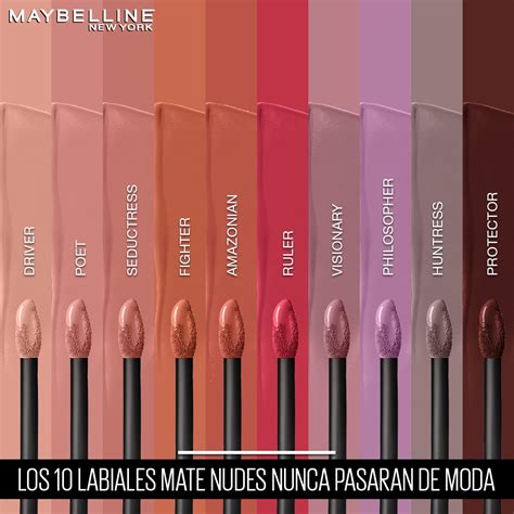 Kit Maquillaje 10 Labiales Matte Ink Nude Maybelline Mercado Libre