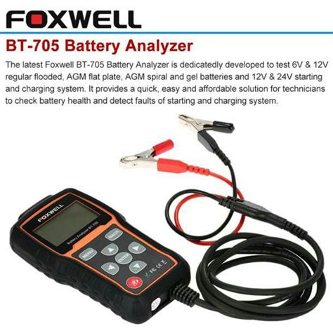 Check spelling or type a new query. Foxwell BT-705 12 / 24 Volt Battery Analyzer | Kereta Terpakai