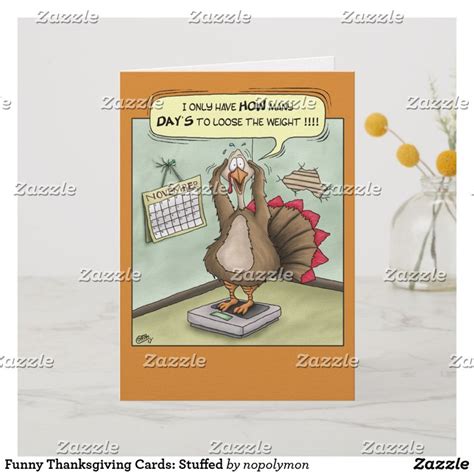 Funny Thanksgiving Cards Stuffed Holiday Card Zazzle Funny Thanksgiving Thanksgiving Jokes