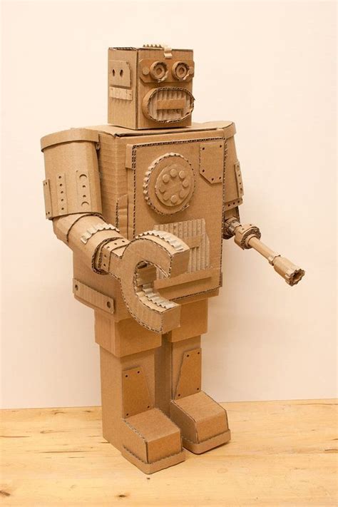 Cardboard Box Robot Favor Boxes Cool Cardboard Robot Display