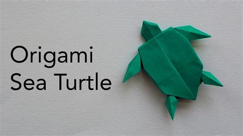 Tutorial For An Origami Sea Turtle Designed By Akira Yoshizawa Asmr