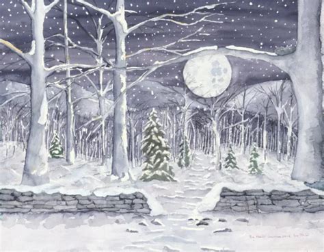 Limited Edition Giclee Print “moonlit Path” David Mcphee At Little