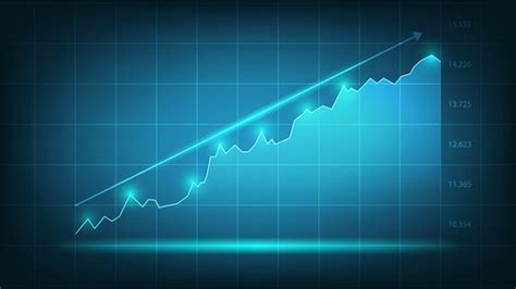 Premium Vector Stock Market Graph Trading Chart For Business And