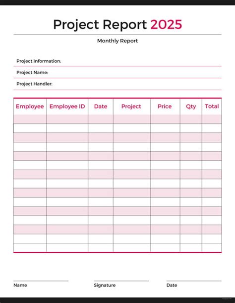 Financial Project Report Templates 6 Free Word Pdf Format Download