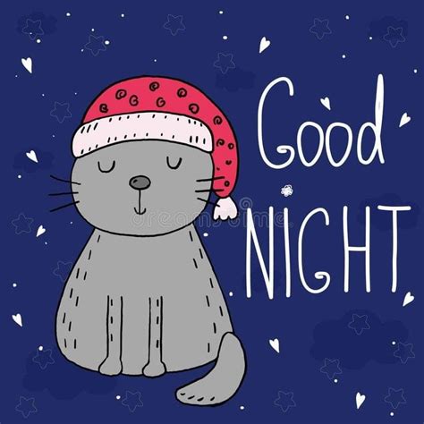 Good Night Cute Funny Cartoons Cartoon Cat Funny Cartoon