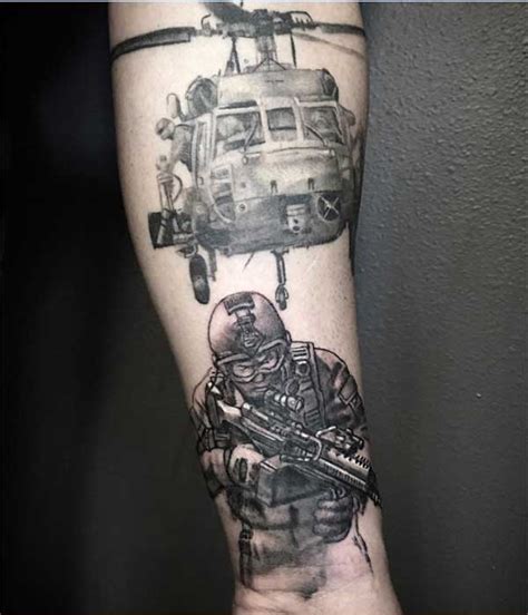 Attractive 3d spider tattoo design for sleeve. Best 24 Military Tattoos Design Idea For Men - Tattoos Art ...