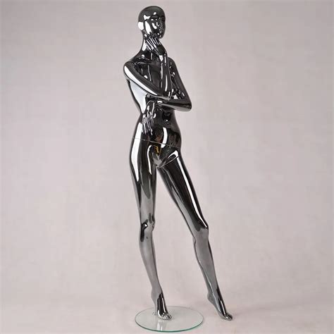 Silver Chrome Female Mannequin Buy Silver Chrome Mannequinadjustable