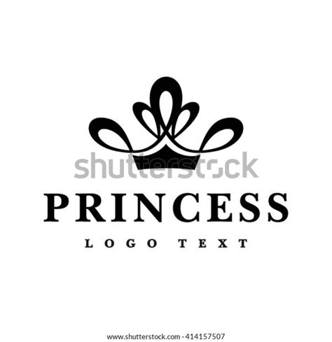 Princess Crown Logo Design Stock Vector Royalty Free 414157507