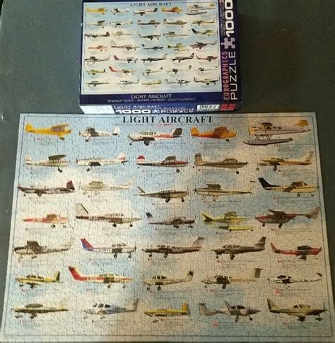 Eurographics 1000 Piece Jigsaw Puzzle Light Aircraft Complete Cessna