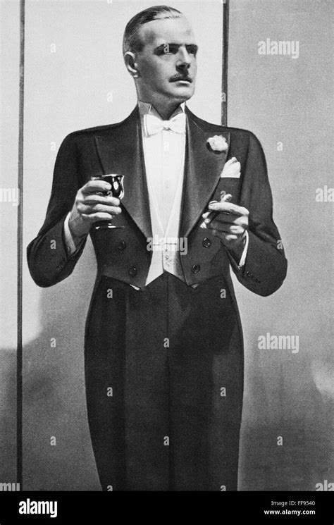 Mens Fashion 1935 Nevening Wear For A Gentleman From An English