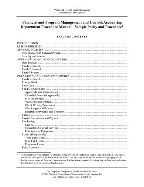 50 Free Policy And Procedure Templates And Manuals Templatelab