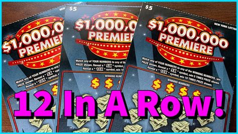 1000000 Premiere Fun Friday Ny Lottery Scratch Off Session Lottery Wins Youtube