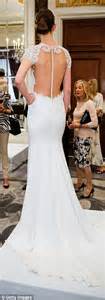 new trend sees brides to be donning sexy and see through wedding gowns daily mail online