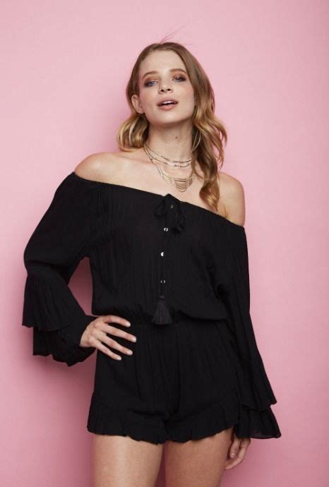 Black Romper Off The Shoulder Romper Bell Sleeve Romper Bohopink