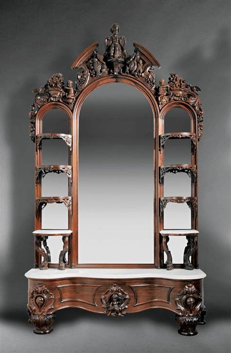 Home financing contact us policy. Carved, Laminated Rosewood Etagere, attr. Belter - Jan 31 ...