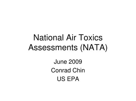 Ppt National Air Toxics Assessments Nata Powerpoint Presentation