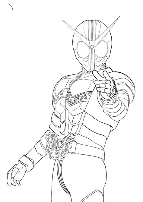 Kamen Rider W Coloring Page By Aimanyazam On Deviantart