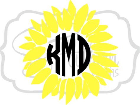 Sunflower Monogram Clipart 10 Free Cliparts Download Images On