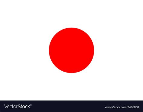 Flag Of Japan Royalty Free Vector Image Vectorstock