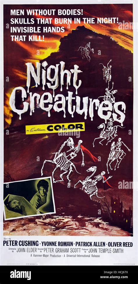 Night Creatures Aka Captain Clegg Us Poster Yvonne Romain Bottom