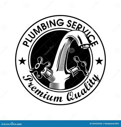 Plumbing Service Stamp Vector Illustration Stock Vector Illustration