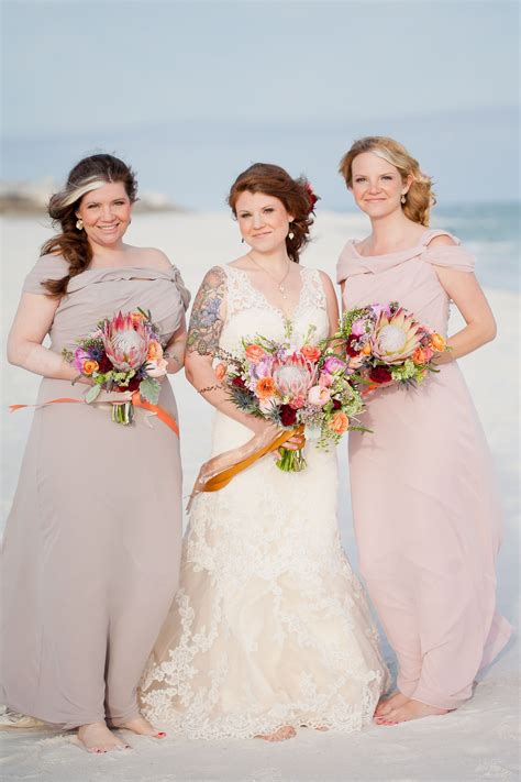 Mauve And Dusty Rose Bridesmaid Dresses