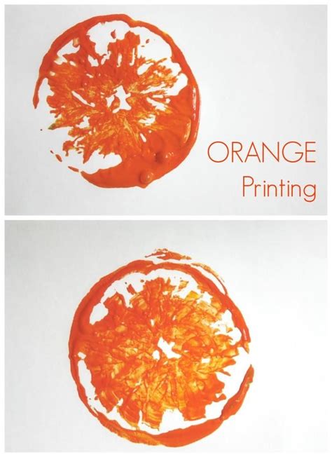 Oranges And Apples A Great Idea For Printing Preschool Color