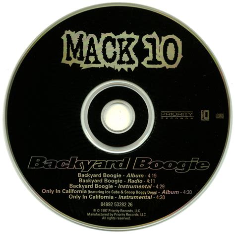Backyard boogie edited — mack 10. Promo, Import, Retail CD Singles & Albums: Mack 10 ...