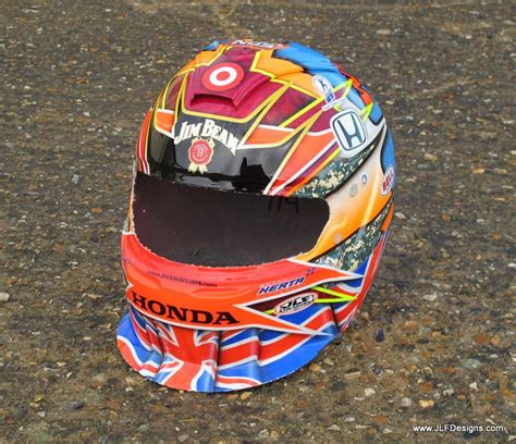 Racing Helmets Garage Bell Dan Wheldon Memorial By Jlf Designs
