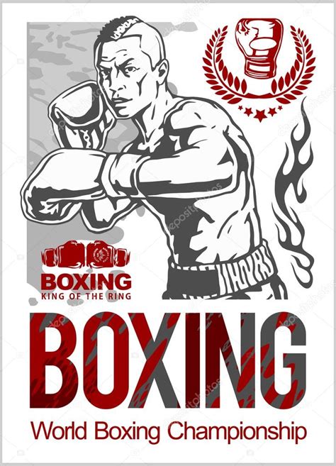 Boxing Club Logo Emblem Label Badge T Shirt Design Stock Vector