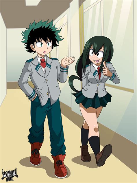 If bakagou and deku were drunk, reaction (read description) подробнее. Untitled — Some Deku and Tsuyu art I commissioned from the ...