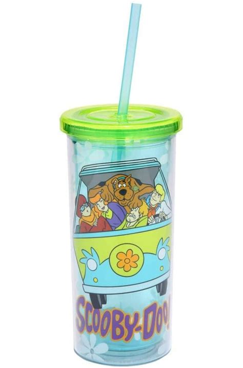 Scooby Doo 20 Oz Tall Cup With Lid And Straw Etsy